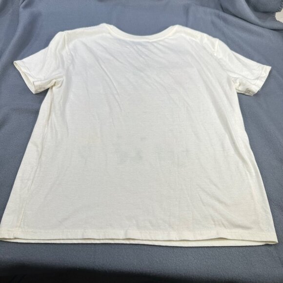 Fifth Sun Womens Size Medium Tee Shirt Floral Graphic White Preowned - Picture 2 of 9